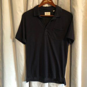 Billy Reid Navy Polo Sz M